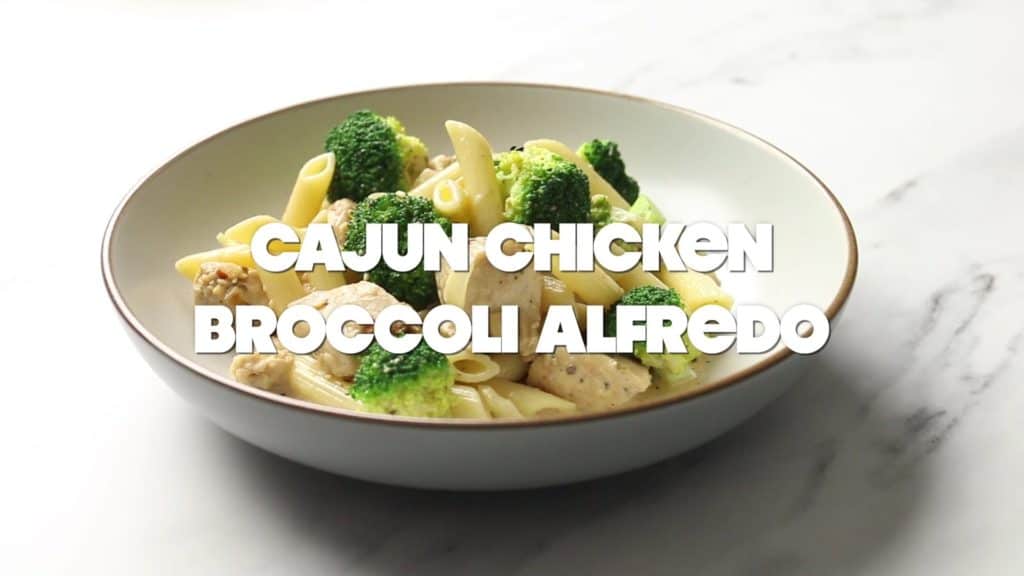 Cajun Chicken Pasta Alfredo with Broccoli
