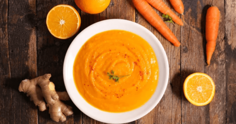 Easy Immune Boosting Carrot Ginger Soup (9 Ingredients)