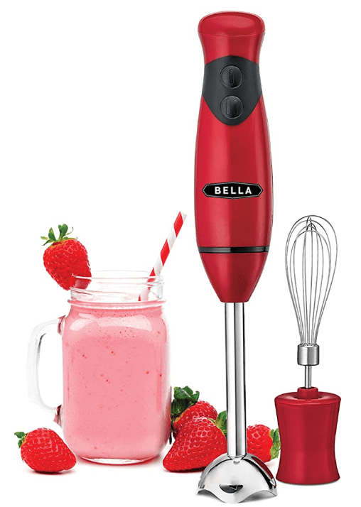 BELLA Immersion Hand Blender With Whisk Attachment