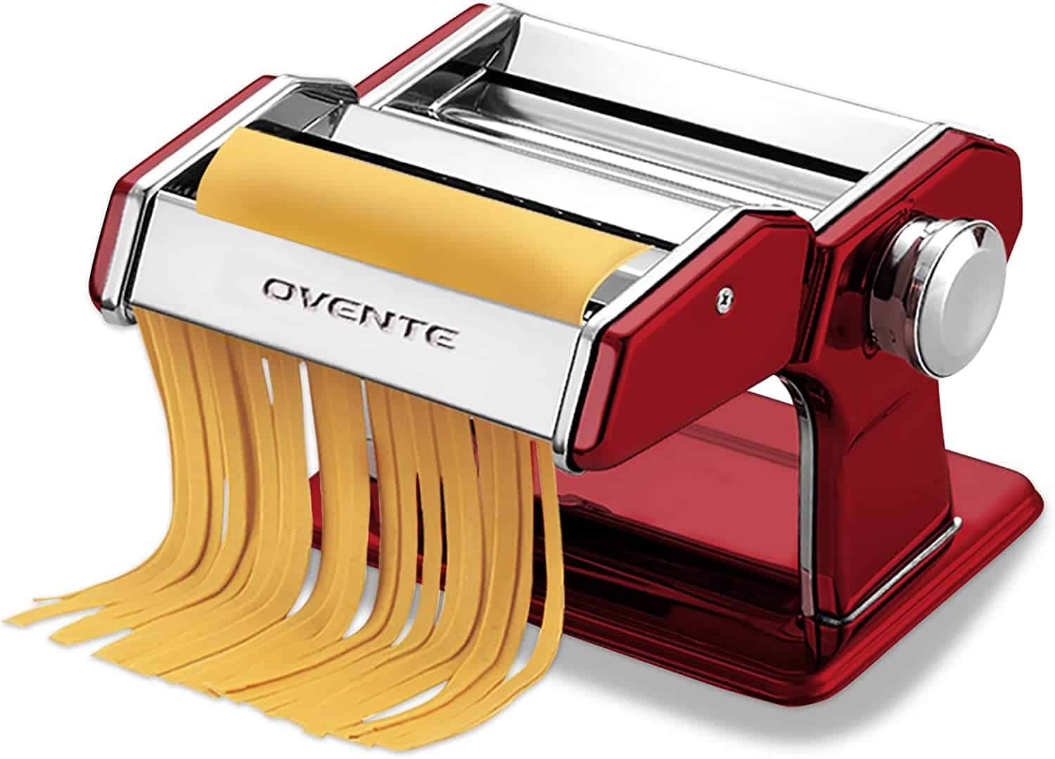 Ovente Manual Stainless Steel Pasta Maker
