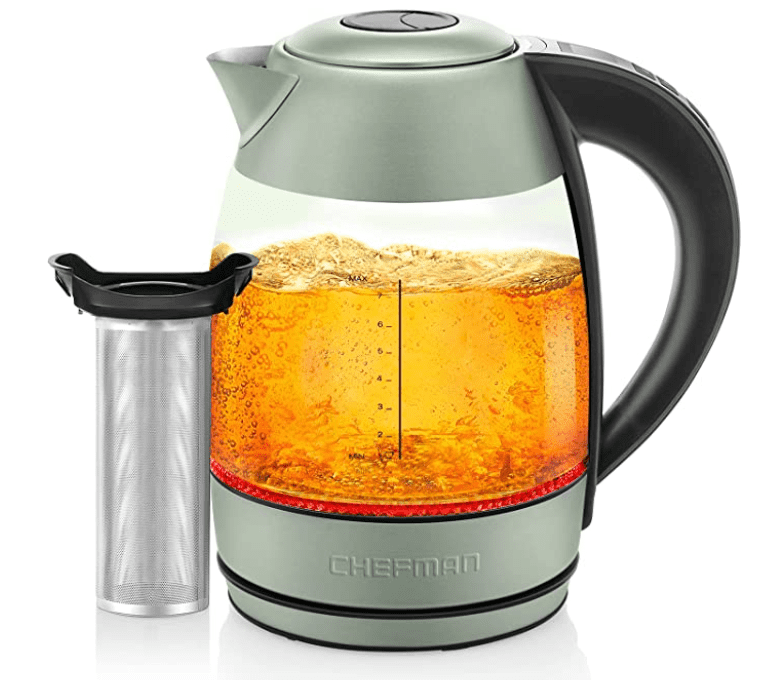 Chefman Digital Electric Kettle With Rapid 3-Minute Boil Technology