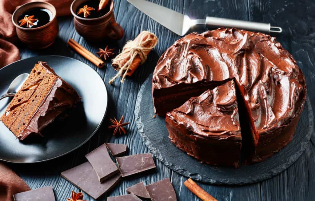 decadent chocolate cake
