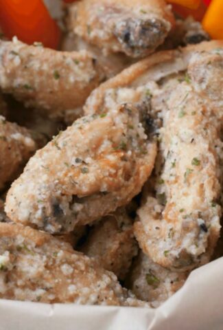 keto crispy baked garlic parmesan wings recipe